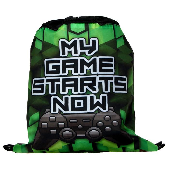 фото Мешок для обуви calligrata «геймер», с карманом, 420 х 340 мм