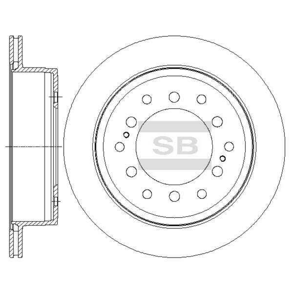 

Диск Тормозной Sangsin brake арт. SD4027