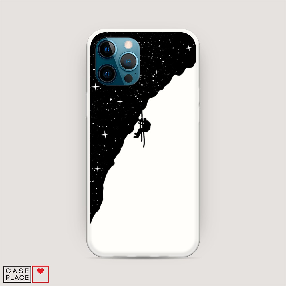 

Матовый силиконовый чехол "Скалолаз в космосе" на Apple iPhone 12 Pro, 12857-1