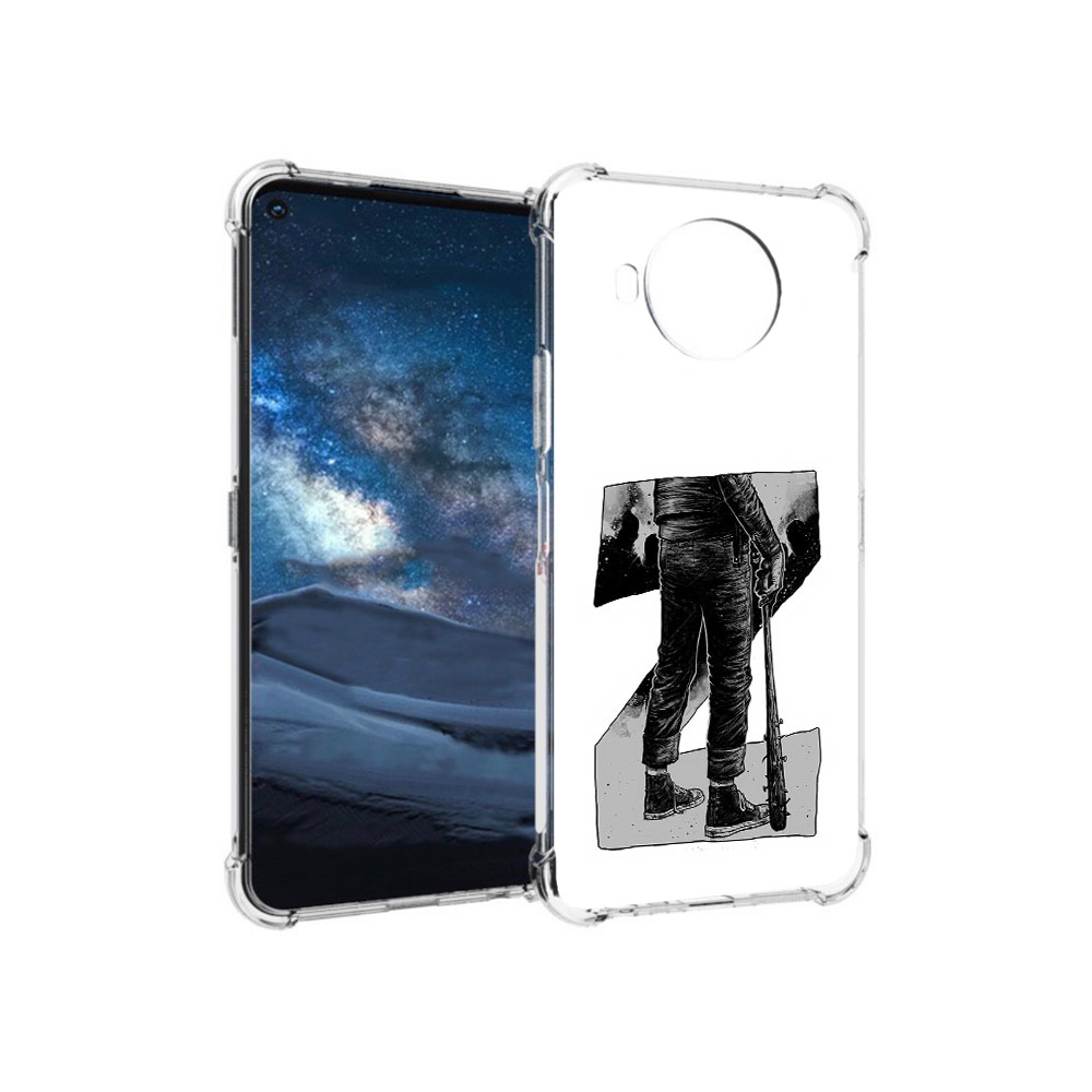 

Чехол MyPads Tocco для Nokia 8.3 воин черно белый (PT227053.110.265), Tocco