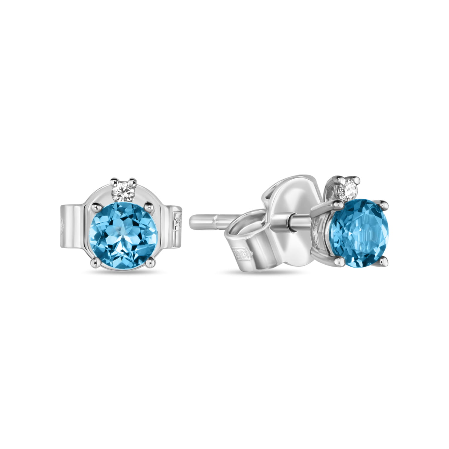 

Серьги из золота MIUZ Diamonds (Московский ювелирный завод) E01-33501-LB, бриллиант/топаз