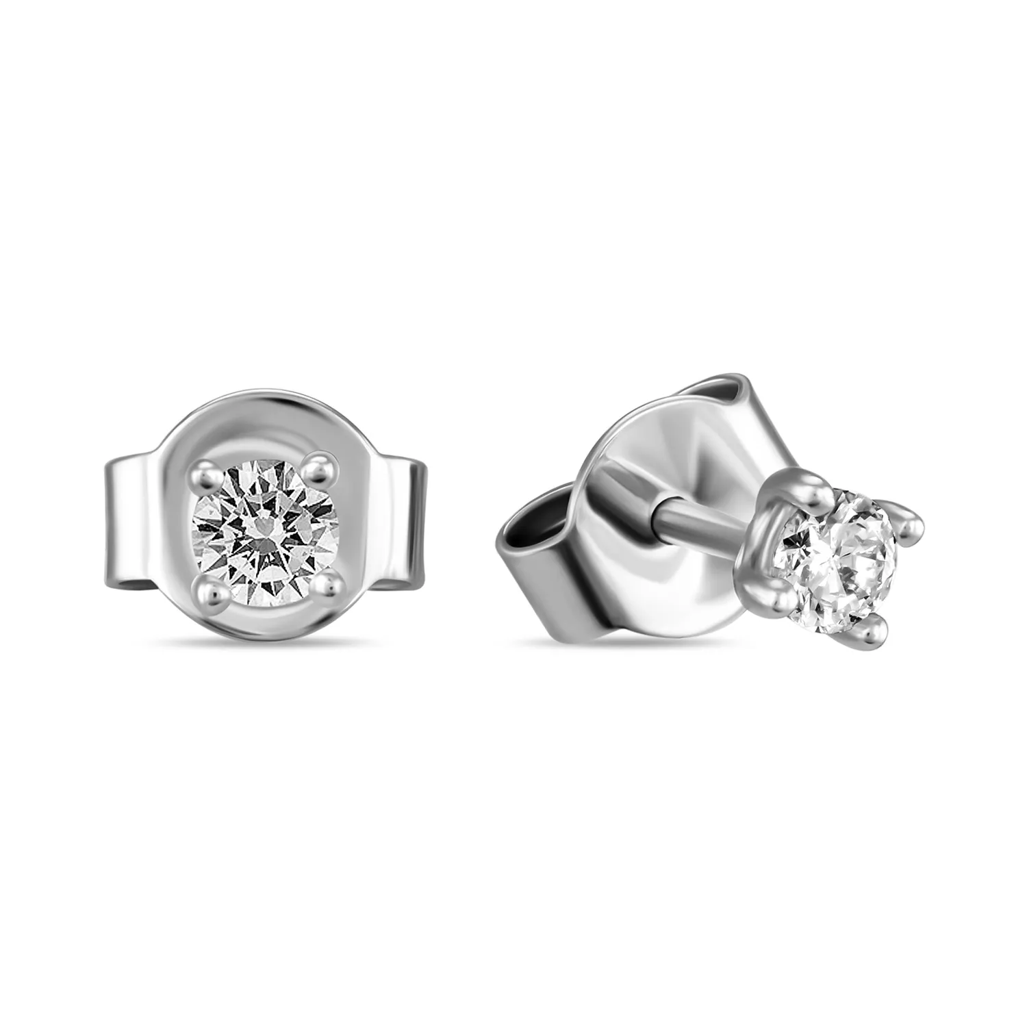 

Серьги-пусеты из белого золота с бриллиантом MIUZ Diamonds, E01-SOL21-015-G2