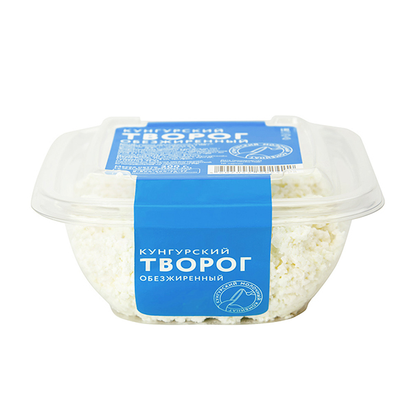 

Творог Кунгурский молочный комбинат обезжиренный 0,5% БЗМЖ 300 г
