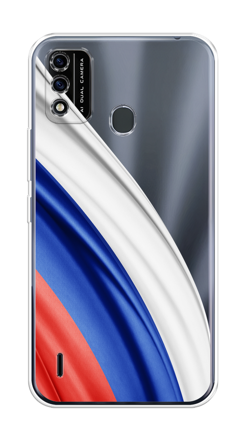 

Чехол на Itel A48 "Флаг России уголок", Белый;синий;красный;прозрачный, 3200150-1