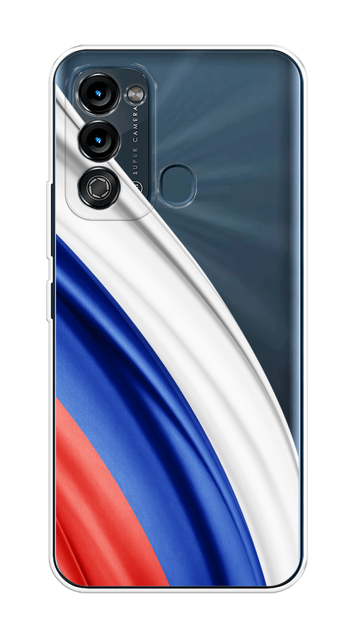 

Чехол на Itel Vision 3 "Флаг России уголок", Белый;синий;красный;прозрачный, 3200850-1