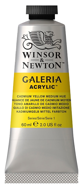 Краска акриловая Winsor&Newton Galeria 60 мл кадмий желтый