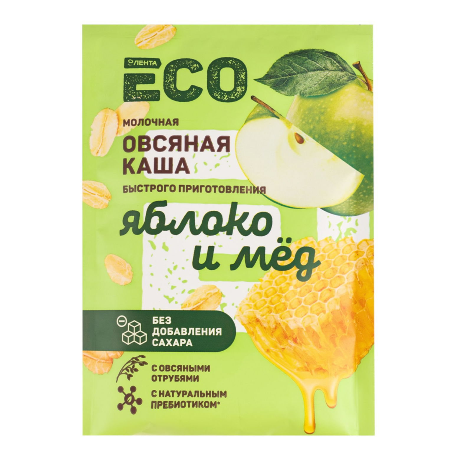 

Каша Лента ЕСО овсяная молочная с яблоком и медом 40 г