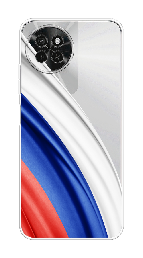 

Чехол на Itel S23 "Флаг России уголок", Белый;синий;красный;прозрачный, 3201450-1