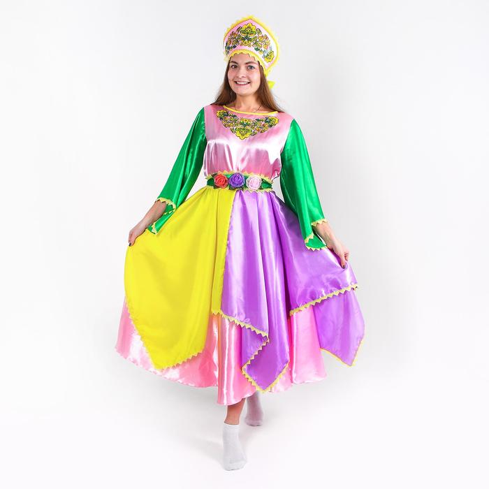 Страна Карнавалия Весна, платье, кокошник, размер 50-52