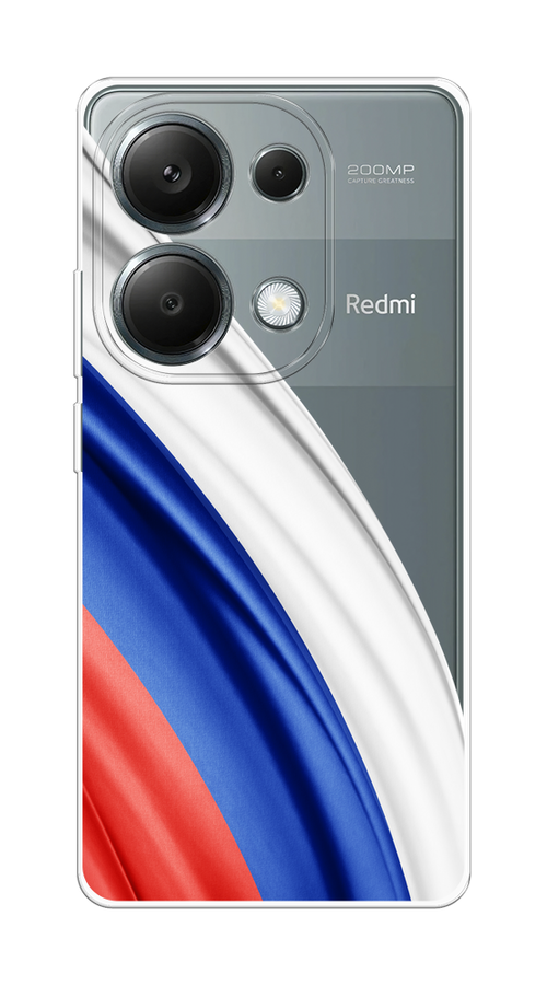 

Чехол на Xiaomi Redmi Note 13 Pro 4G "Флаг России уголок", Белый;синий;красный;прозрачный, 321650-1