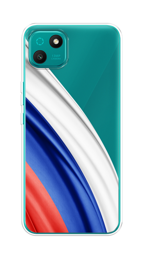 

Чехол на Wiko T10 "Флаг России уголок", Белый;синий;красный;прозрачный, 3400250-1