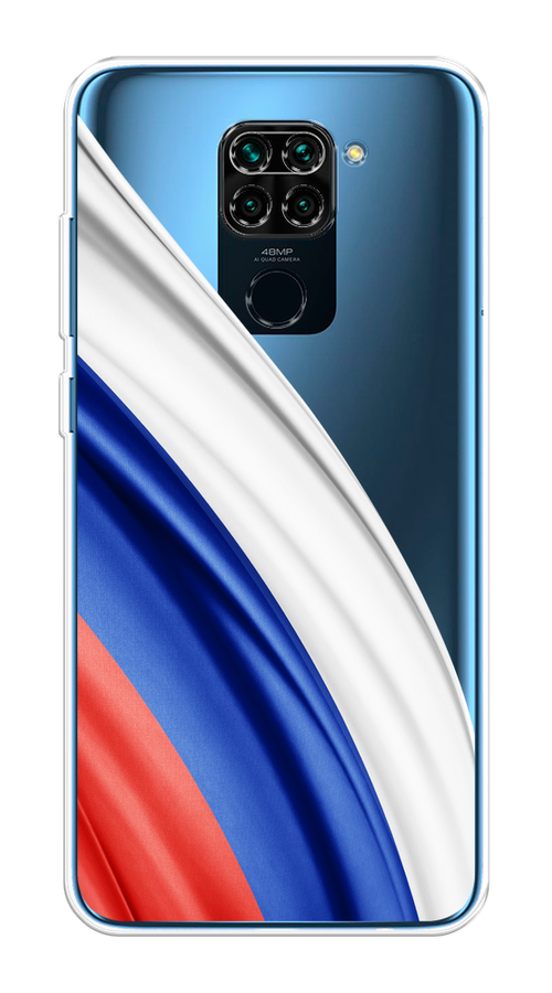 

Чехол на Xiaomi Redmi 10X/Redmi Note 9 "Флаг России уголок", Белый;синий;красный;прозрачный, 38150-1