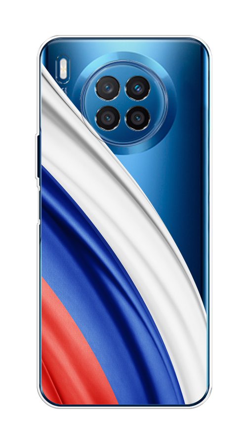 

Чехол на Huawei Nova 8i/Honor 50 lite "Флаг России уголок", Белый;синий;красный;прозрачный, 6106350-1
