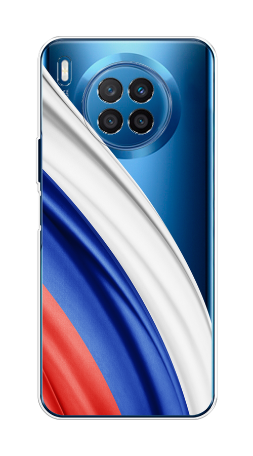 

Чехол на Huawei Nova 8i/Honor 50 lite "Флаг России уголок", Белый;синий;красный;прозрачный, 6106450-1