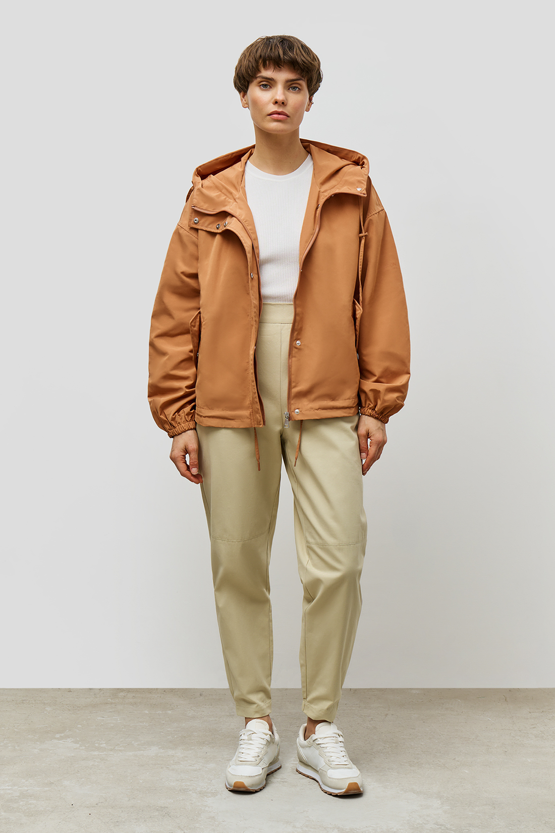 

Ветровка женская Baon B1023008 бежевая S, Бежевый, B1023008