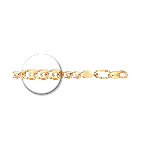 

Цепочка из серебра 65 см SOKOLOV 988080502, Золотистый, 988080502