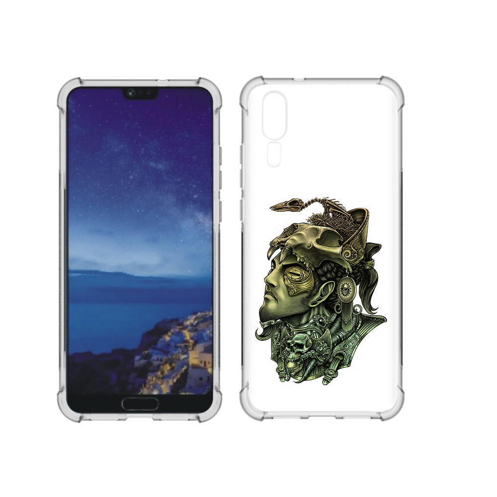 

Чехол MyPads Tocco для Huawei P20 бронзовый воин (PT108006.52.248), Прозрачный, Tocco
