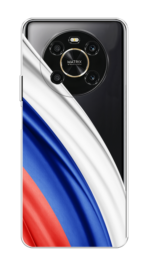 

Чехол на Honor X9 4G/Magic4 Lite 4G "Флаг России уголок", Белый;синий;красный;прозрачный, 6108150-1