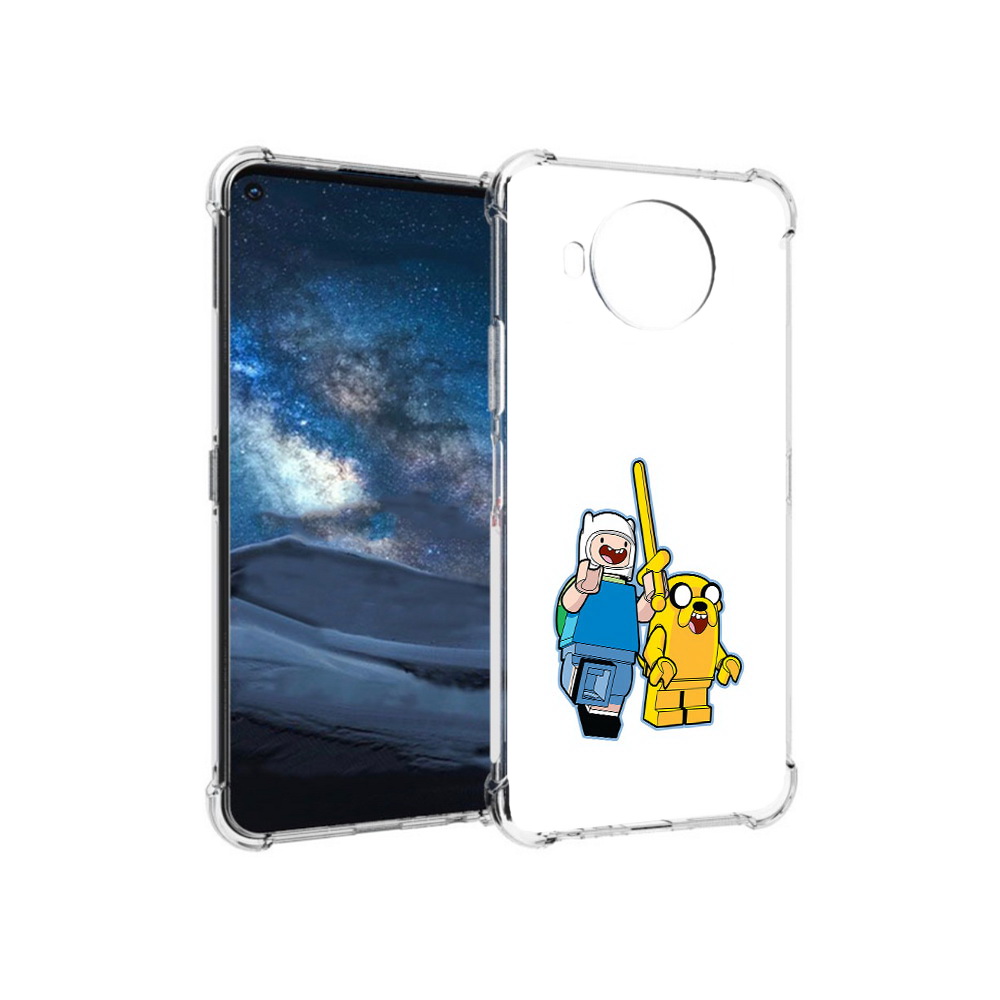 

Чехол MyPads Tocco для Nokia 8.3 время приключений лего (PT227053.110.274), Прозрачный, Tocco