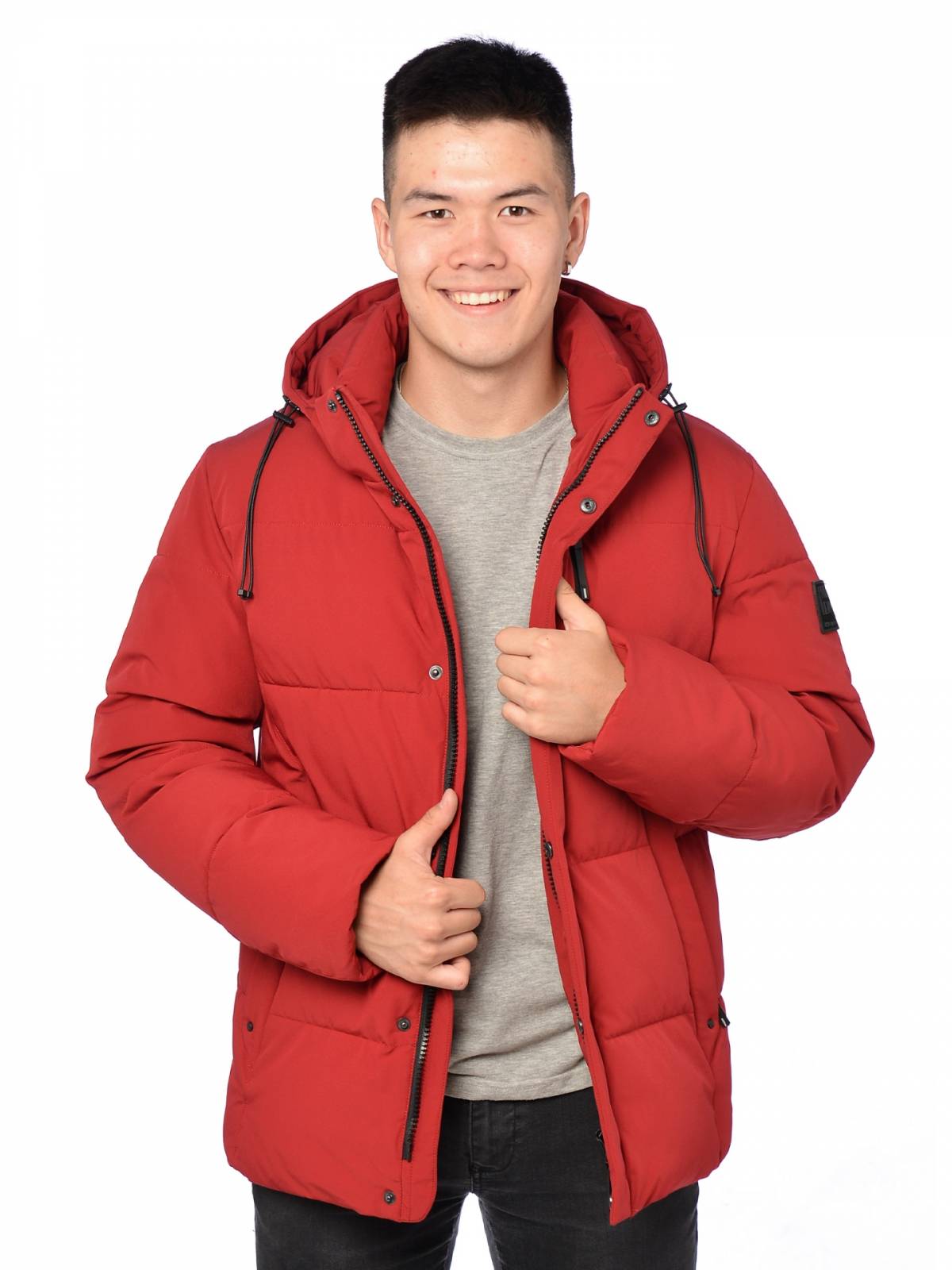 Зимняя куртка мужская Malidinu 3901 бордовая 48 RU