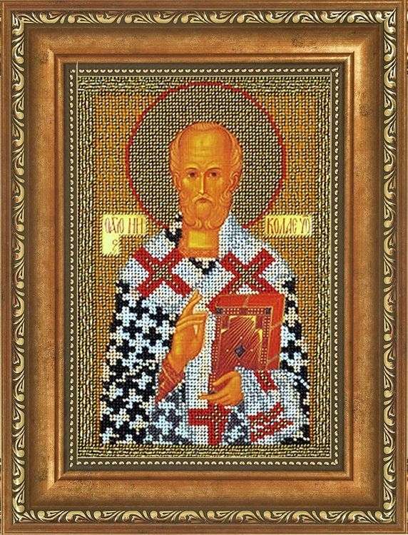 

Рама с оргстеклом для иконы «Николай Чудотворец», 17х25,1 см, Радуга бисера