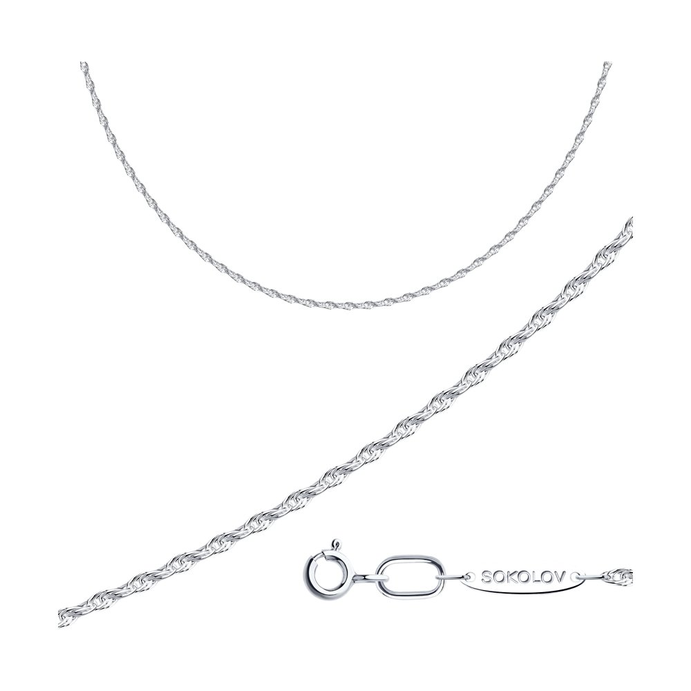 

Цепочка из серебра 60 см SOKOLOV 968170300