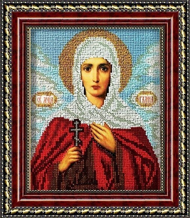 

Рама для икон из ювелирного бисера Радуга бисера с оргстеклом, 11,8x14,2 см