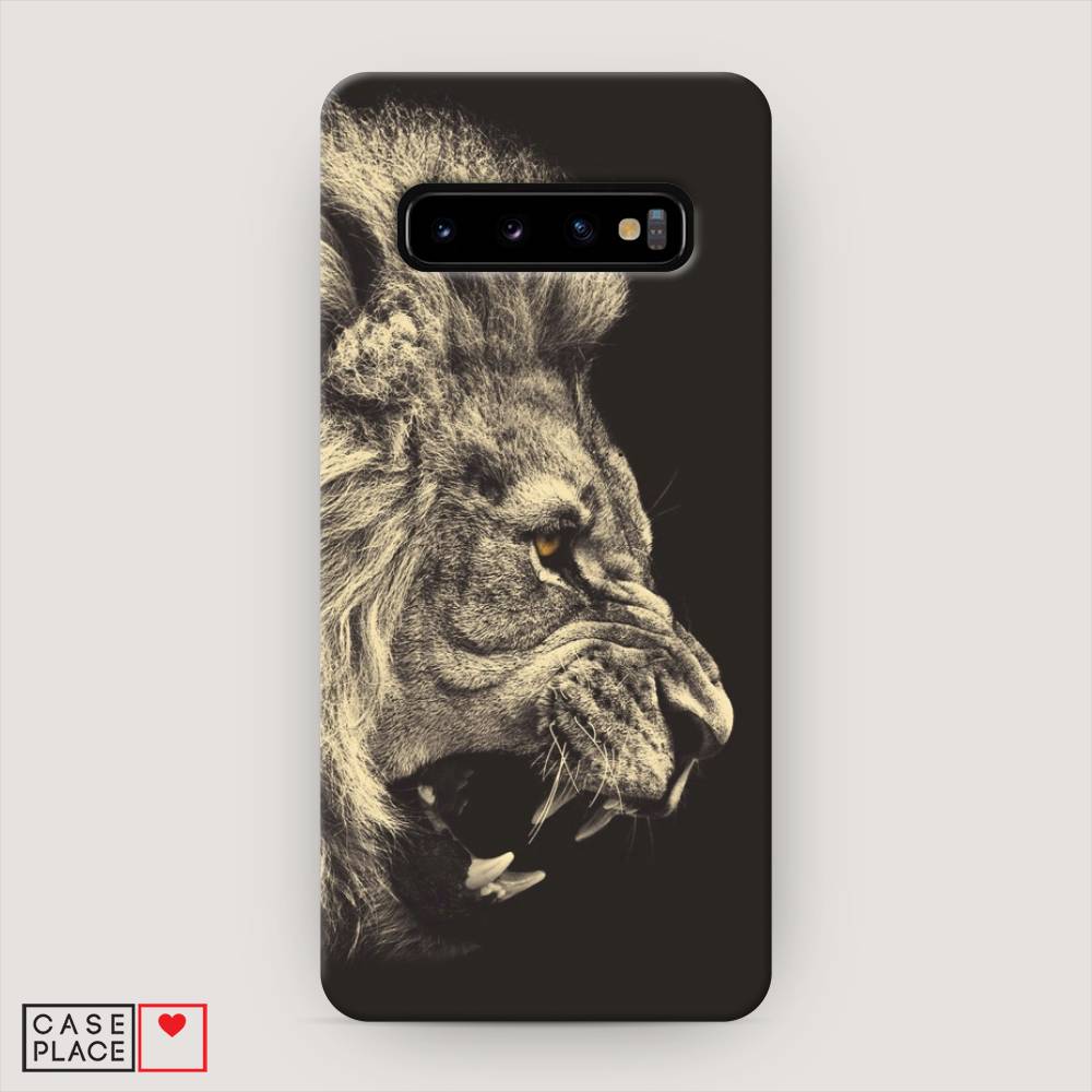 

Пластиковый чехол "Львиный рык 2" на Samsung Galaxy S10, 27020-1