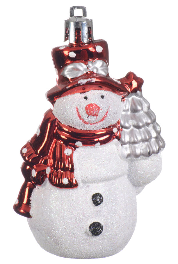 Елочная игрушка Decoris Снеговик 27515 1 шт. белая