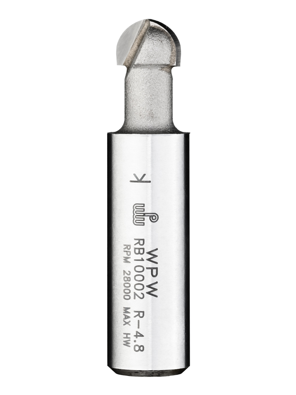 

Фреза WPW RB10002 галтель R4,8 D9,5 B6 хвостовик 12S,RB10002, RB10002