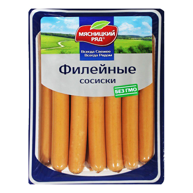 

Сосиски Мясницкий Ряд Филейные охлажденные 780 г