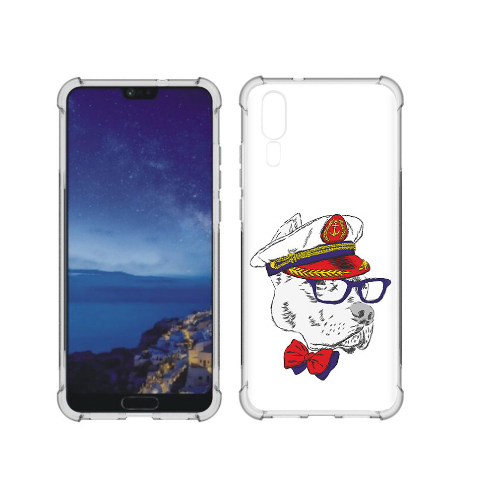 

Чехол MyPads Tocco для Huawei P20 бульдог (PT108006.52.251), Прозрачный, Tocco