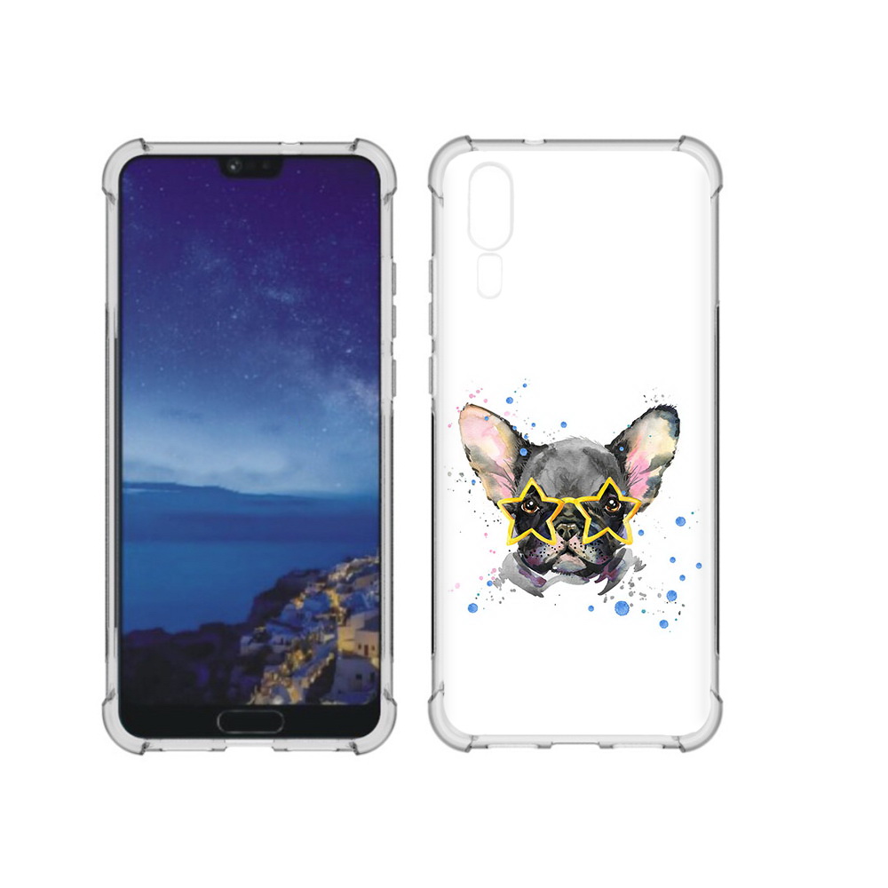 

Чехол MyPads Tocco для Huawei P20 буля в очках (PT108006.52.252), Прозрачный, Tocco