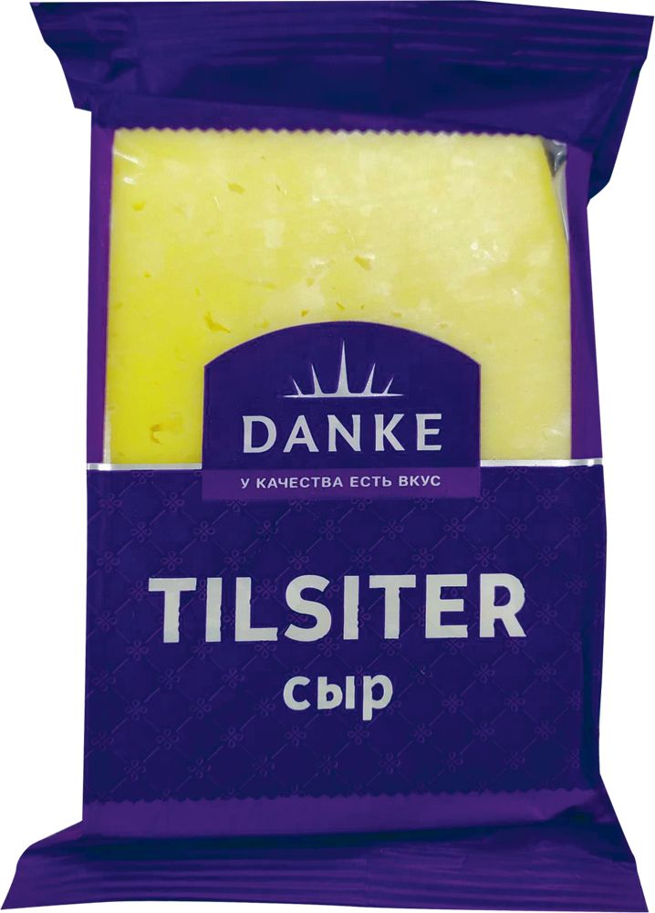 Сыр полутвердый Danke Tilsider кусок 45 % 400 г