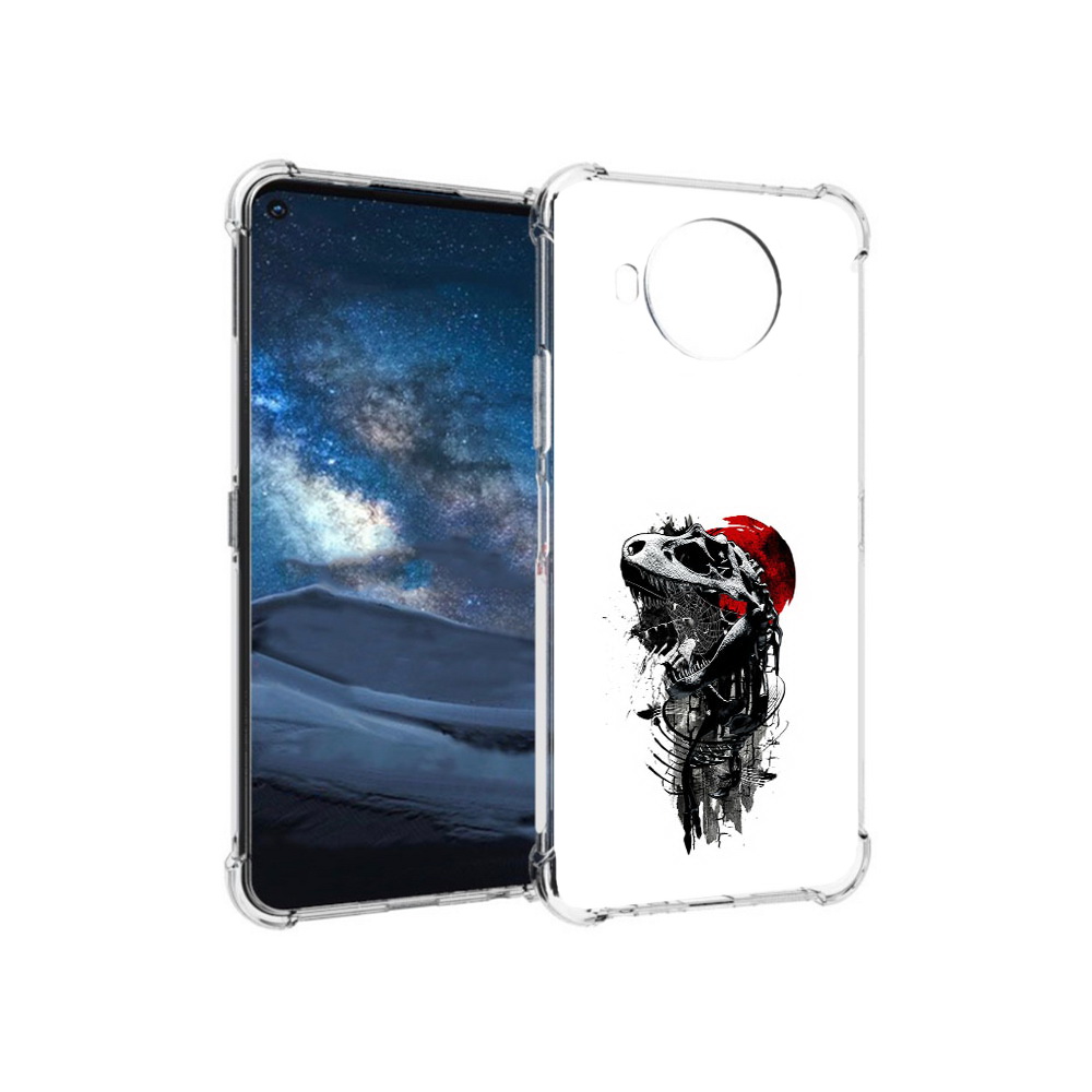 

Чехол MyPads Tocco для Nokia 8.3 вымерший динозавр (PT227053.110.284), Прозрачный, Tocco