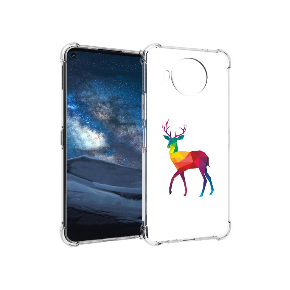 

Чехол MyPads Tocco для Nokia 8.3 геометрический олень (PT227053.110.286), Прозрачный, Tocco