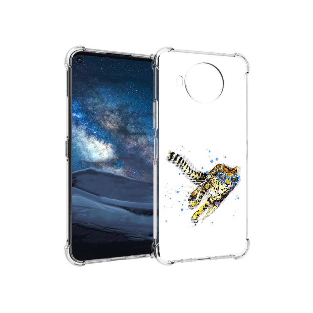 

Чехол MyPads Tocco для Nokia 8.3 гепард в очках (PT227053.110.287), Прозрачный, Tocco