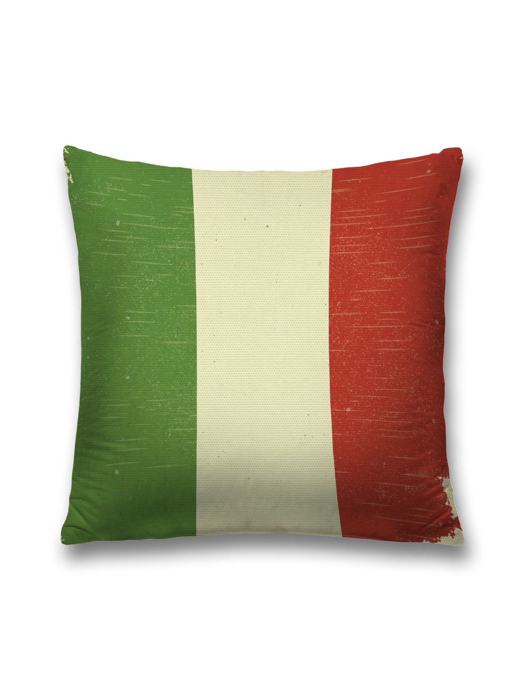 фото Наволочка декоративная joyarty "ретро-флаг италии" на молнии, 45x45 см