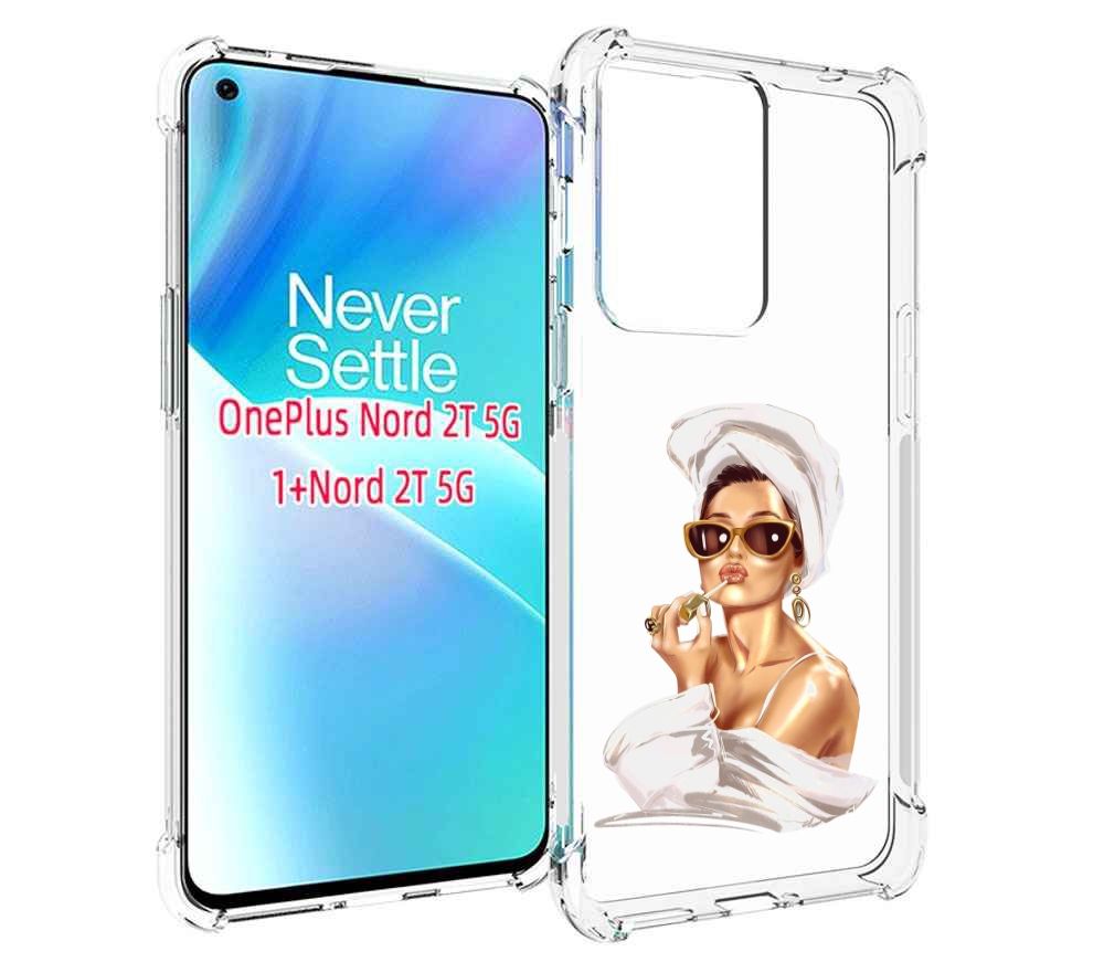 

Чехол MyPads Девушка-утром женский для OnePlus Nord 2T, Прозрачный, Tocco