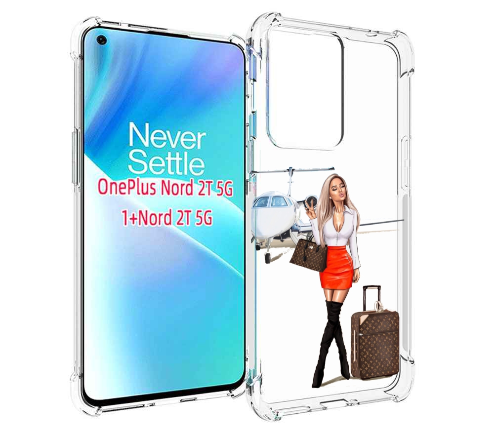 

Чехол MyPads Деловая-девушка женский для OnePlus Nord 2T, Прозрачный, Tocco