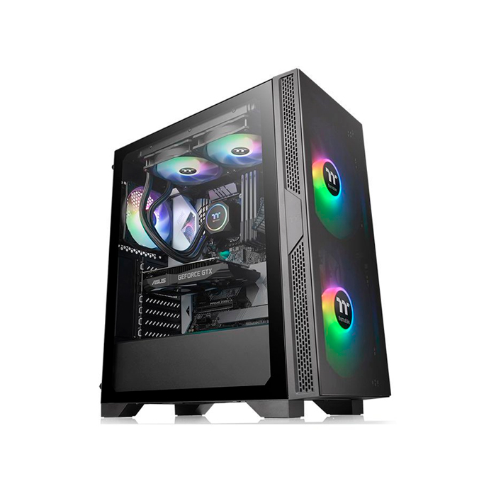 

Корпус компьютерный Thermaltake Versa T25 TG (CA-1R5-00M1WN-00) Black, Versa T25 TG