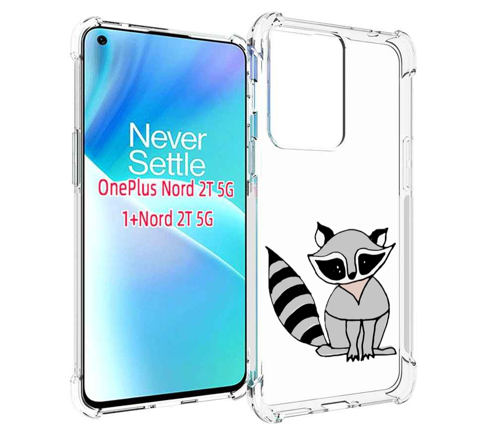 

Чехол MyPads Енотик для OnePlus Nord 2T, Прозрачный, Tocco