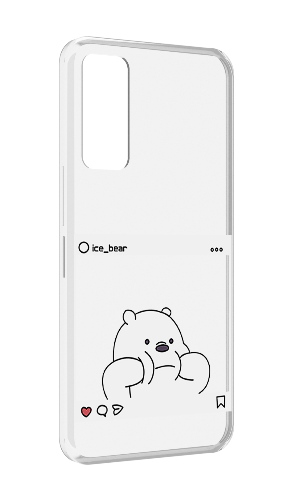 

Чехол MyPads ледяной-медведь для TCL 30 / TCL 30 5G / TCL 30+ plus, Прозрачный, Tocco