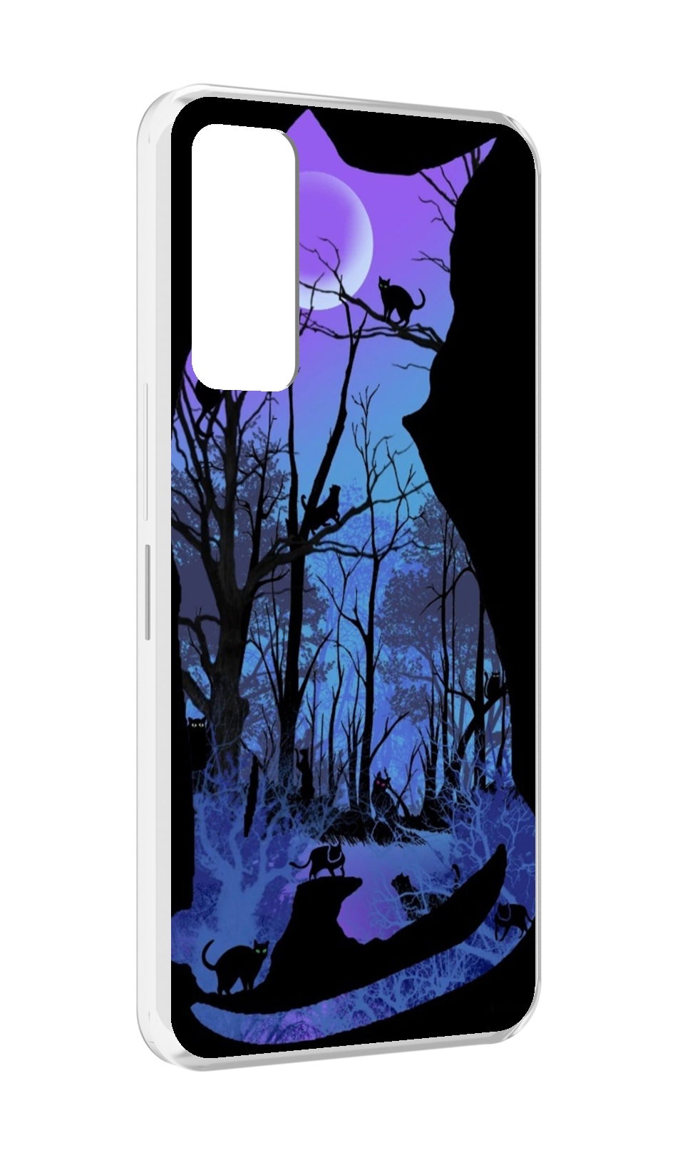 

Чехол MyPads лес внутри кота для TCL 30 / TCL 30 5G / TCL 30+ plus, Прозрачный, Tocco