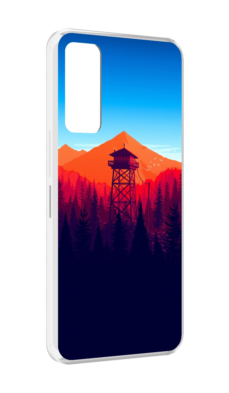 

Чехол MyPads лес с оранжевыми горами для TCL 30 / TCL 30 5G / TCL 30+ plus, Прозрачный, Tocco