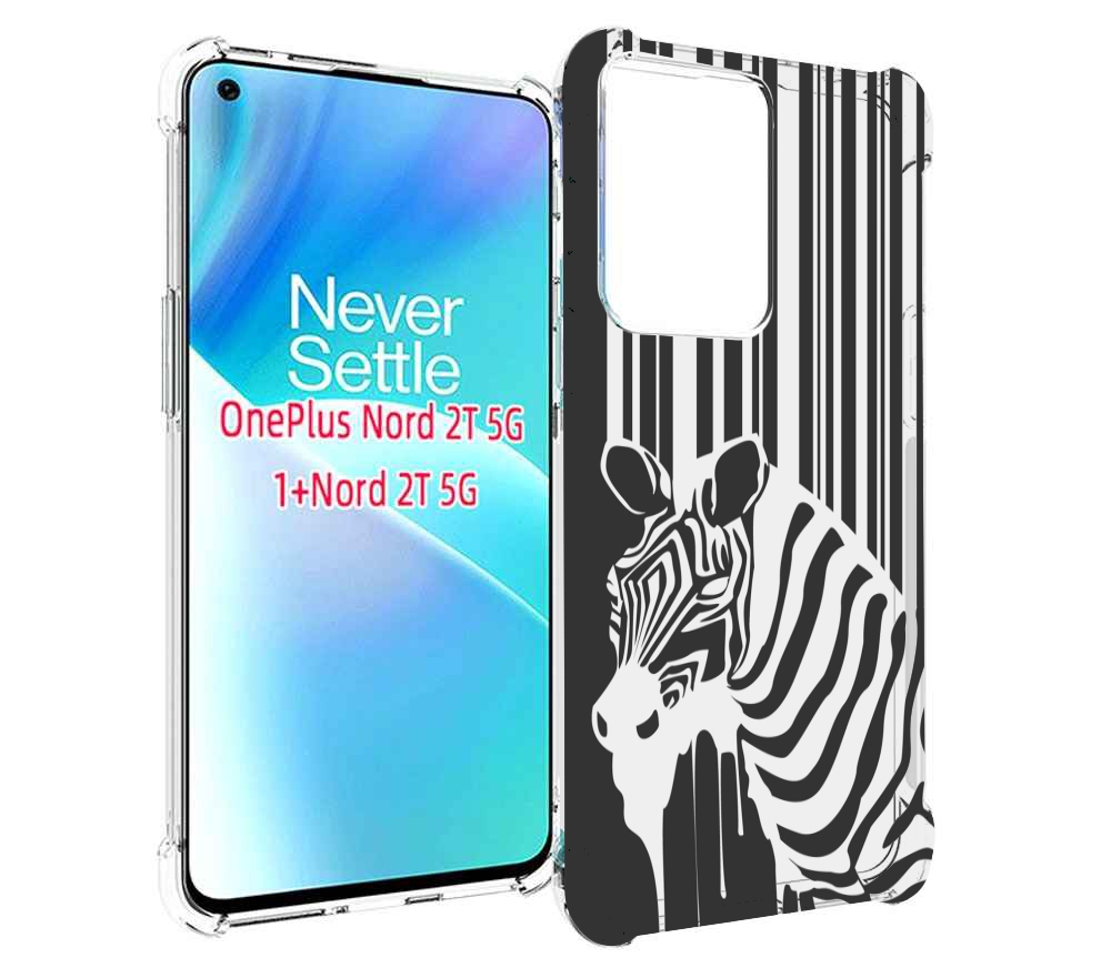 

Чехол MyPads Зебра для OnePlus Nord 2T, Прозрачный, Tocco