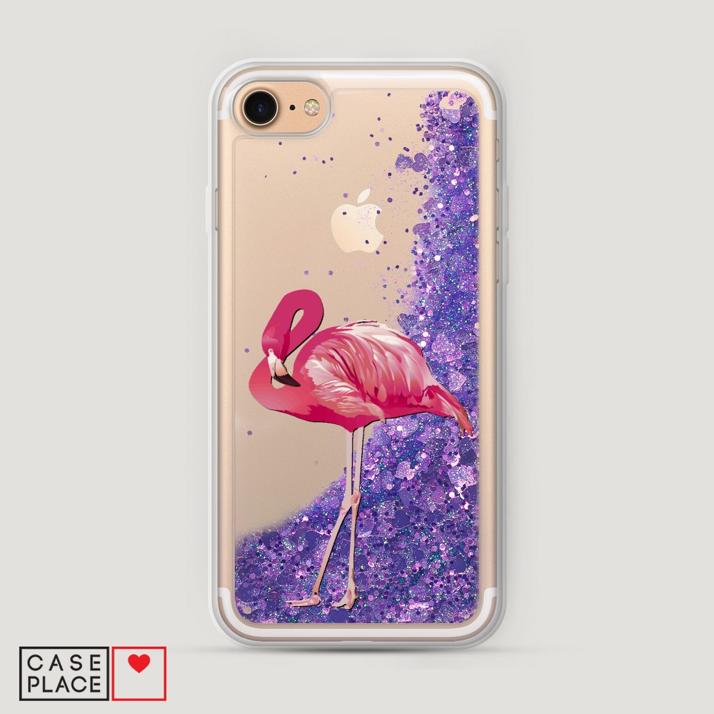 

Чехол Awog на Apple iPhone 8 / Айфон 8 "Застенчивый фламинго", Разноцветный, 10892-1