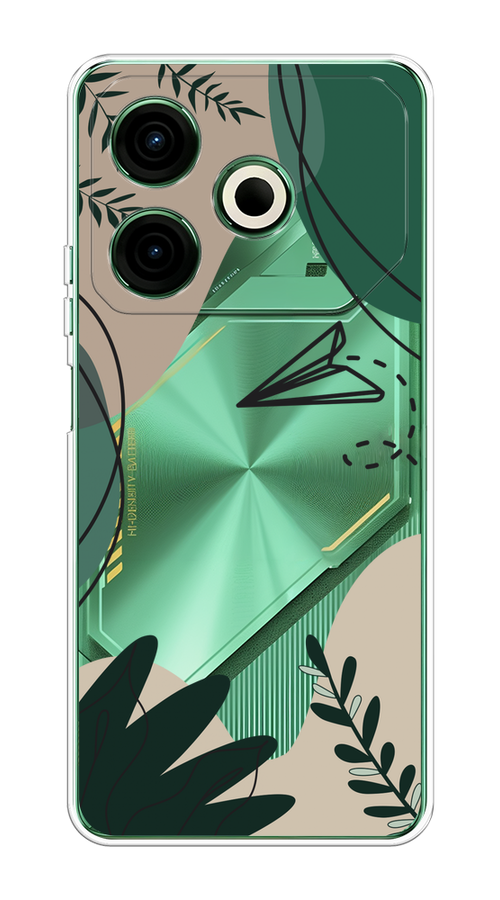 

Чехол на Tecno Pova 6 Neo "Secret Garden", Зеленый;бежевый;черный, 309050-1