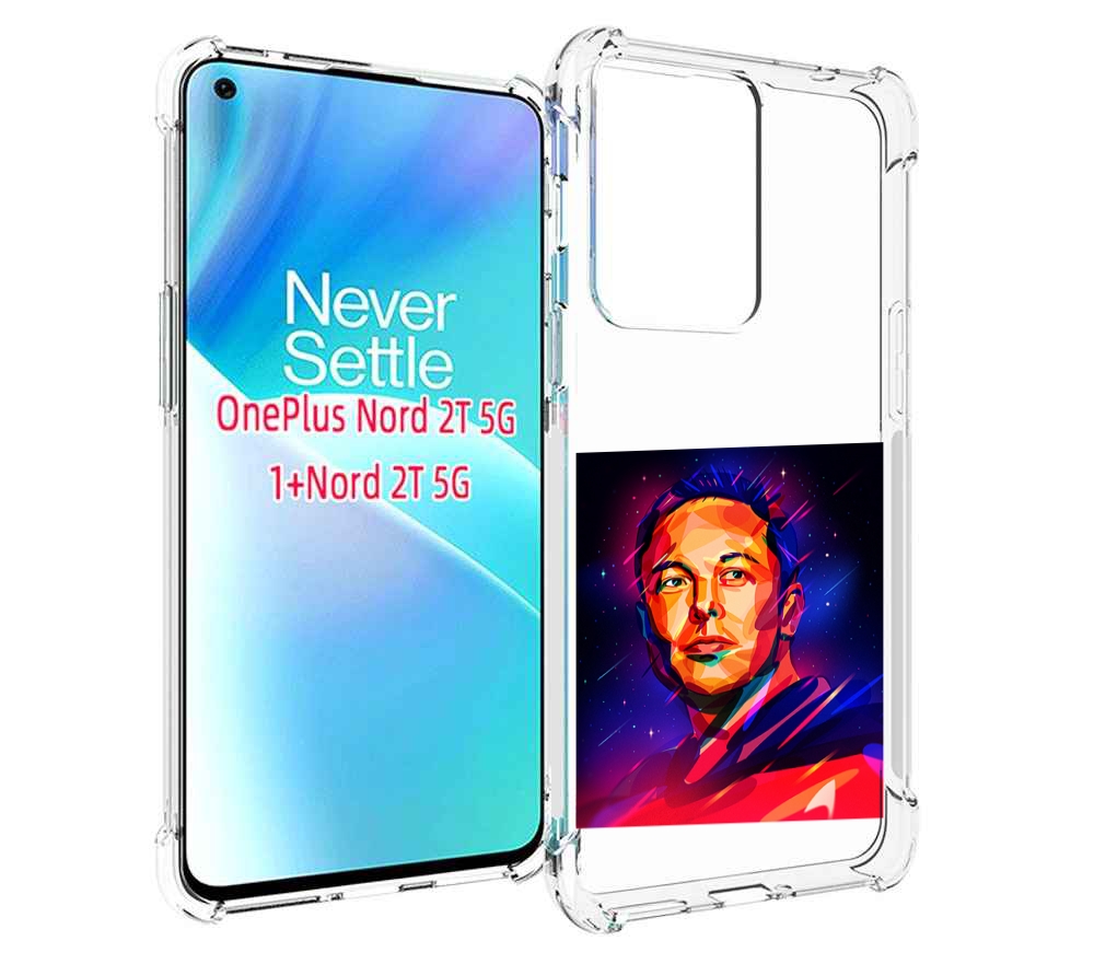 

Чехол MyPads Илон-Маск для OnePlus Nord 2T, Прозрачный, Tocco