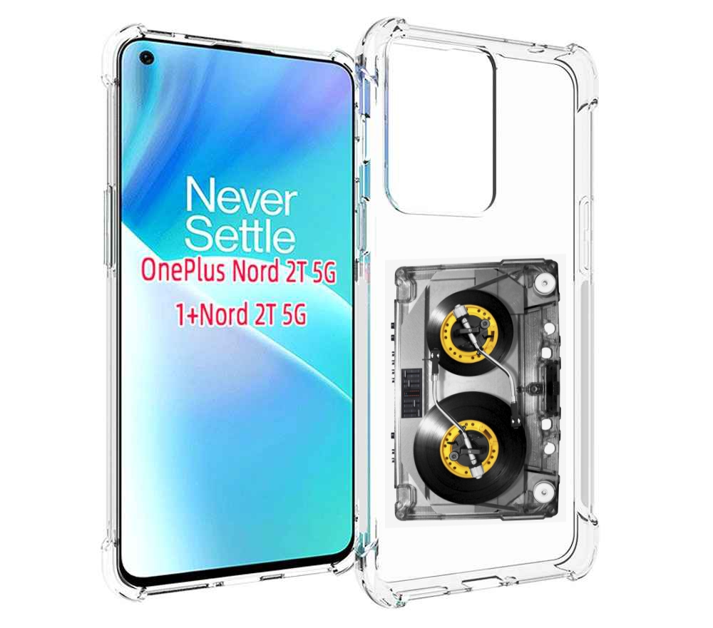 

Чехол MyPads Кассета музыкальная для OnePlus Nord 2T, Прозрачный, Tocco